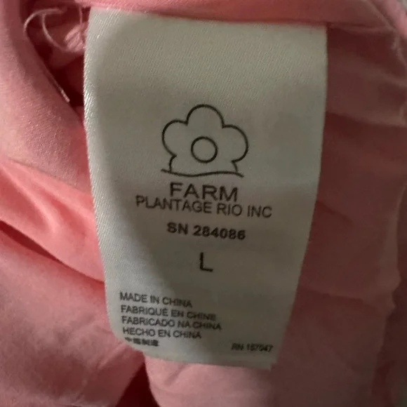 Farm Rio Sleeveless Pink Pineapple Mini Dress Size L - Picture 8 of 8